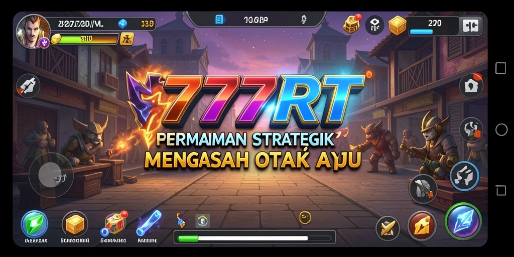 Tampilan gameplay SLG yang seru dan strategis dalam 777RT.