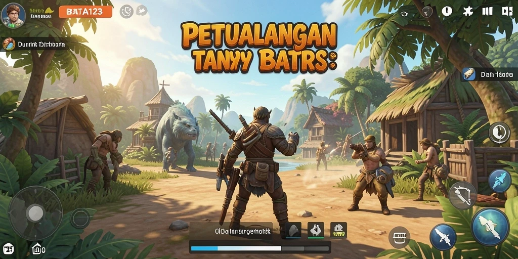 Screenshot gameplay BATA123 menampilkan petualangan dalam dunia Open World.
