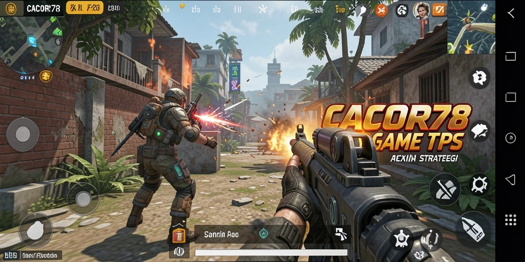 Tangkapan layar gameplay CACOR78 yang menampilkan aksi TPS seru dan strategis.