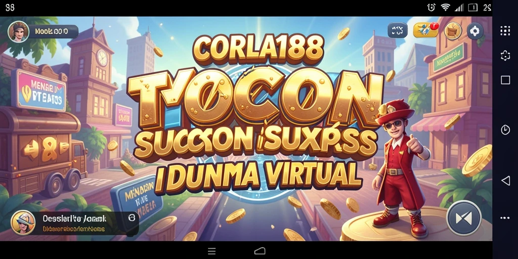 Tampilan gameplay CORLA188 menampilkan simulasi bisnis yang mendebarkan.
