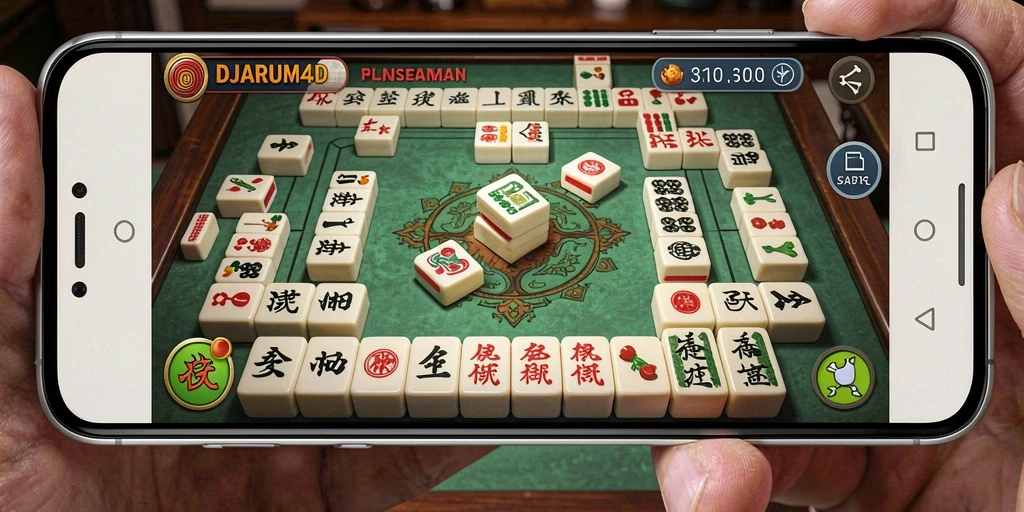 Screenshot utama DJARUM4D menampilkan gameplay Mahjong yang seru.