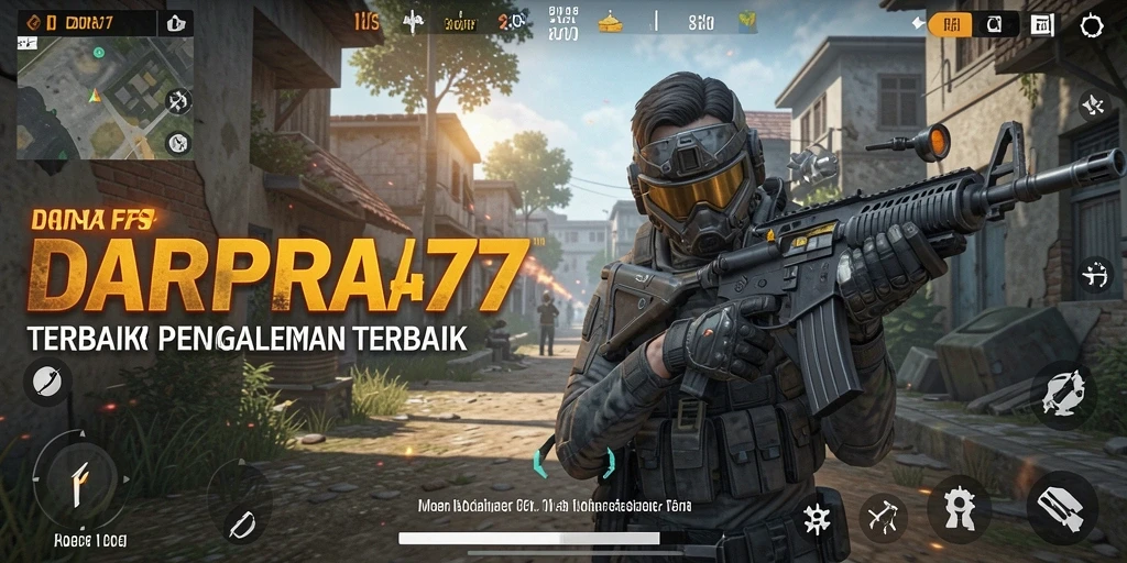 Screenshot utama DORA77 menampilkan aksi seru dalam gameplay FPS.