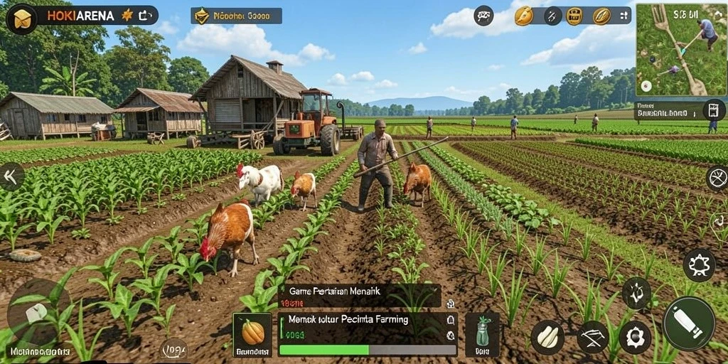 Tampilan gameplay HOKIARENA yang menawan dan realistis.