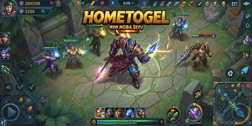 Tampilan seru gameplay HOMETOGEL yang menegangkan dan penuh strategi.