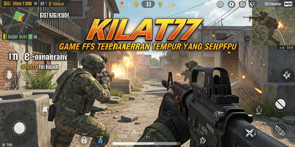 Tampilan gameplay KILAT77 yang menarik dan penuh aksi FPS.