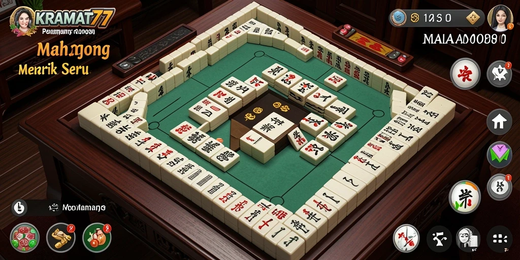 Tangkapan layar KRAMAT77 dengan gameplay Mahjong yang seru.