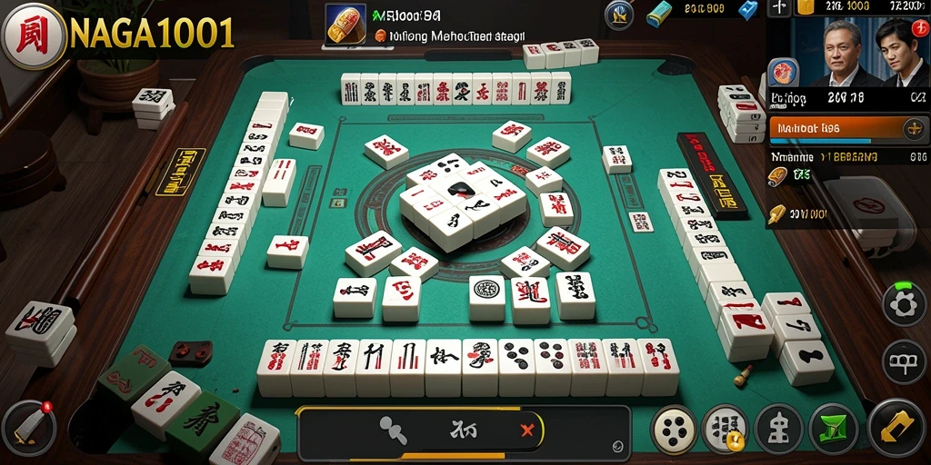 Tampilan menarik dari gameplay Mahjong di NAGA1001.