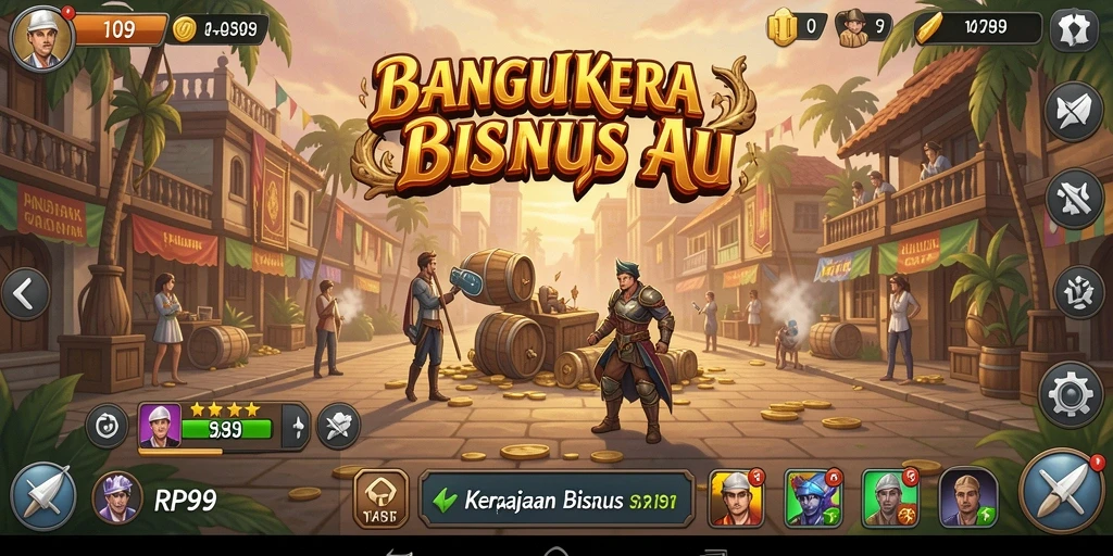 Tampilan gameplay RP99 dengan grafis yang menarik dan inovatif.