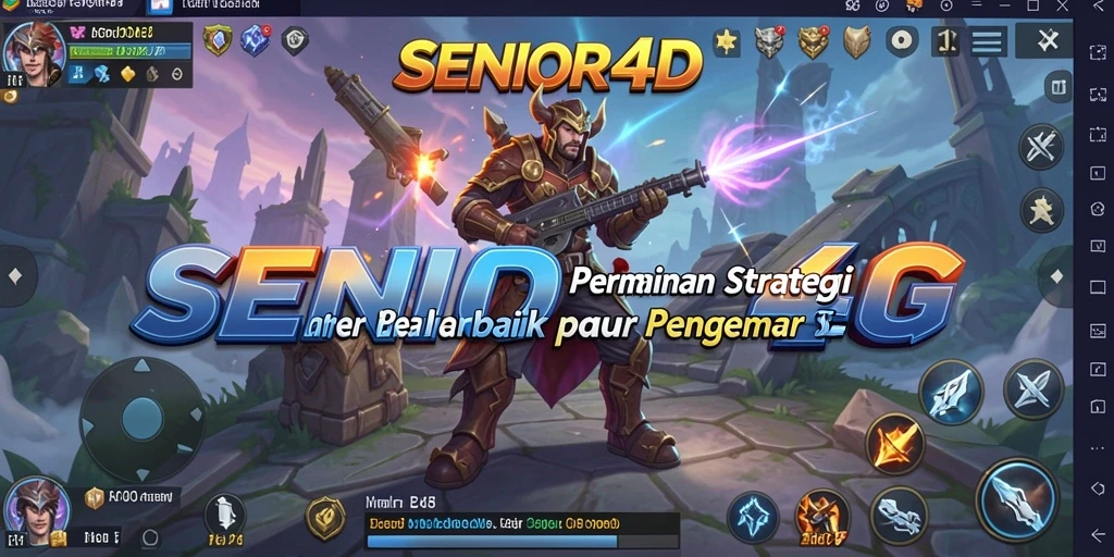 Screenshot utama <strong>SENIOR4D</strong> menampilkan aksi gameplay strategi yang mendebarkan.