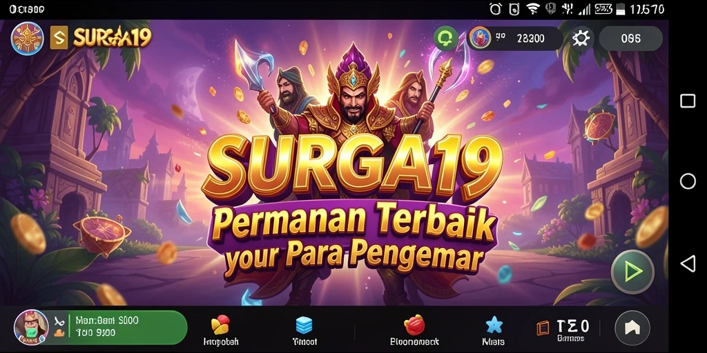 Tangkapan layar gameplay SURGA19 menampilkan serunya bermain slot.